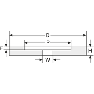 Schleifscheibe SC 175x32x32mm K60